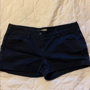 Forever 21 navy blue cuffed shorts